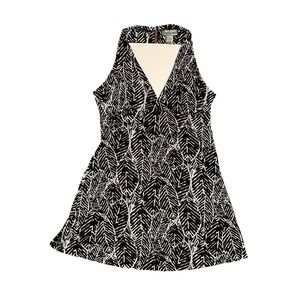 Porto Cruz Casual Lightweight Fit Top Flare Bottom V Neck Keyhole Back Dress M
